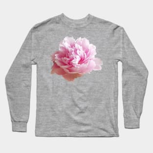 Pink Peony Flower Photo Long Sleeve T-Shirt